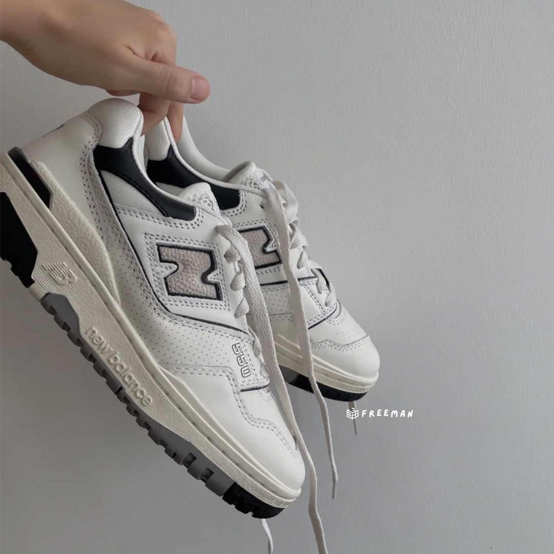 New Balance 550 奶油白黑BB550LWT D楦