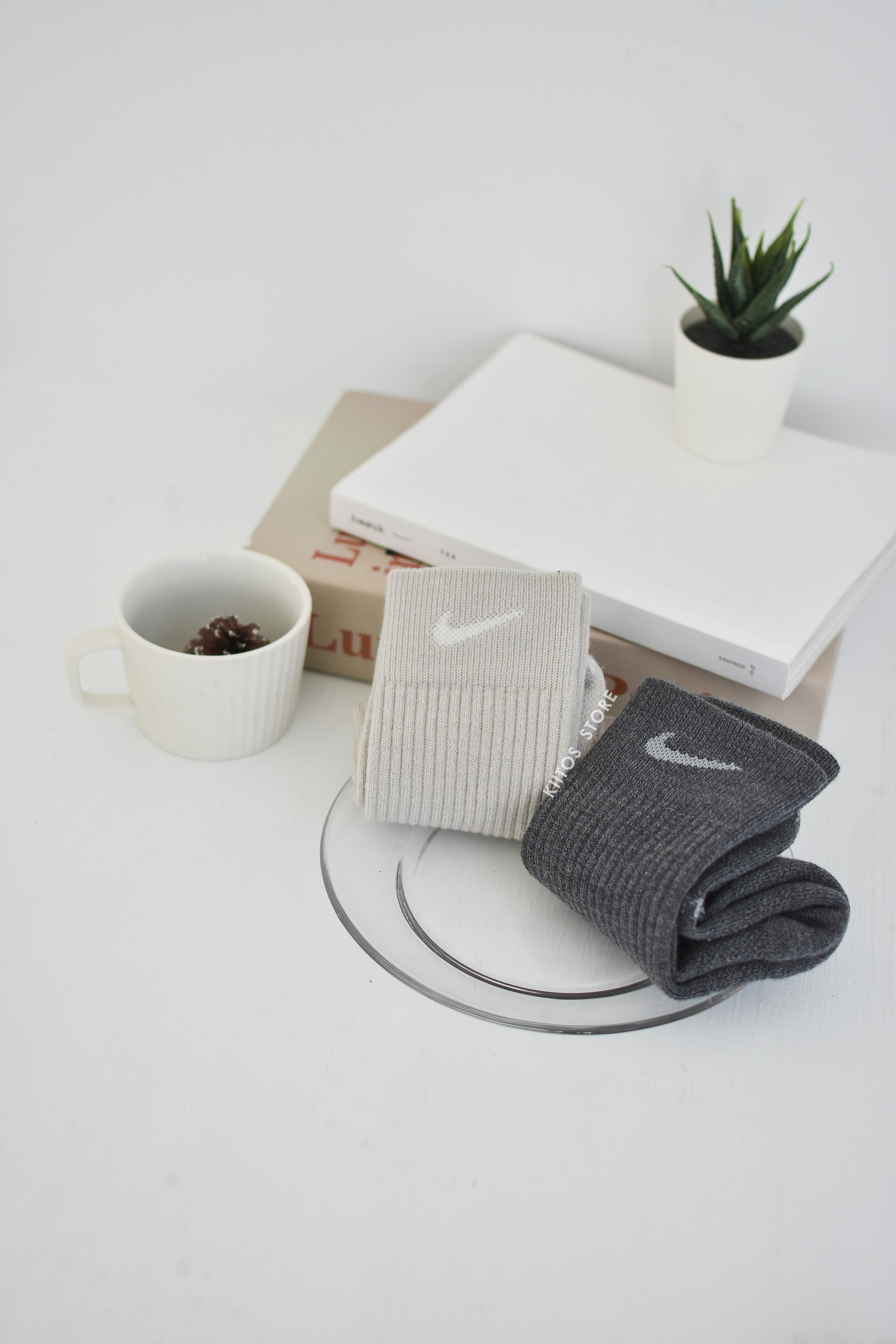 現貨 Nike Everyday Essentials 厚底2雙 灰色系 襪子 長襪  DQ6394-902