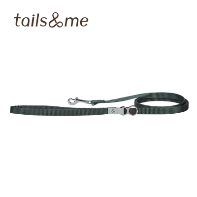 Tails & Me 尼龍拖帶 - 墨綠  XS  ( 寬1.2cm / 長110cm  )
