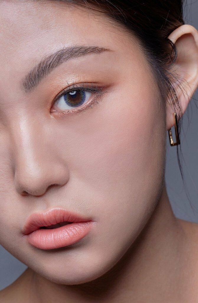 [預訂月拋] Hapa Kristin 1 Month Supernova Kristin Blue 藍色 每月拋棄彩妝隱形眼鏡｜每盒2片