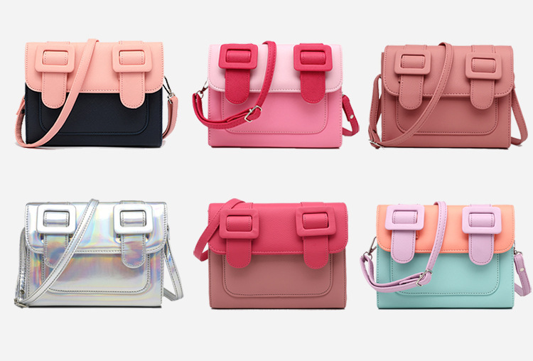 泰國百搭拼色Mini劍橋包