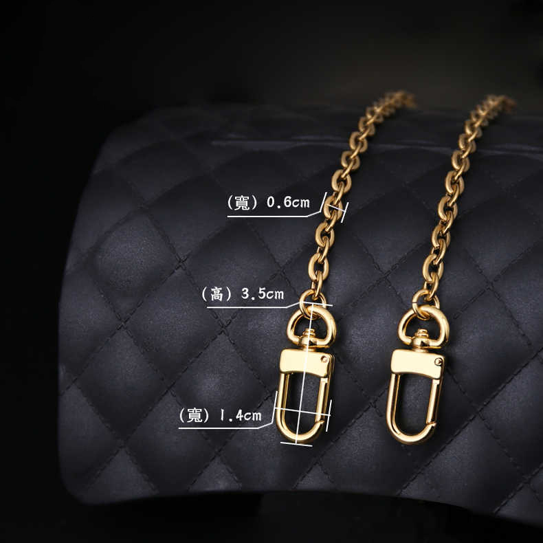 鈦鋼原版達芙妮迷你woc鏈條肩帶配件老花麻將包24K三合一斜挎鏈子