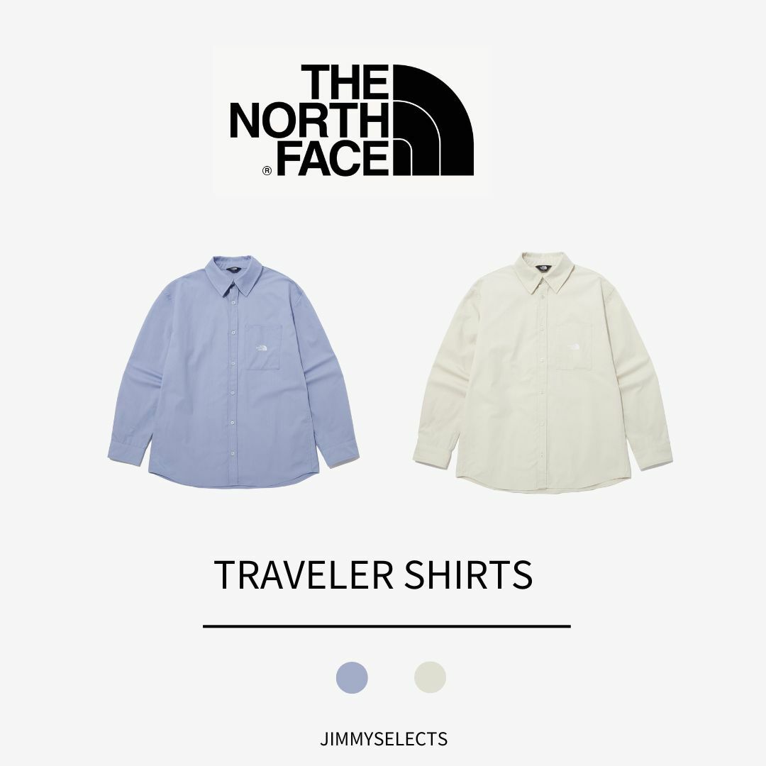 THE NORTH FACE TRAVELER SHIRTS 襯衫 白 藍 NH8LP01
