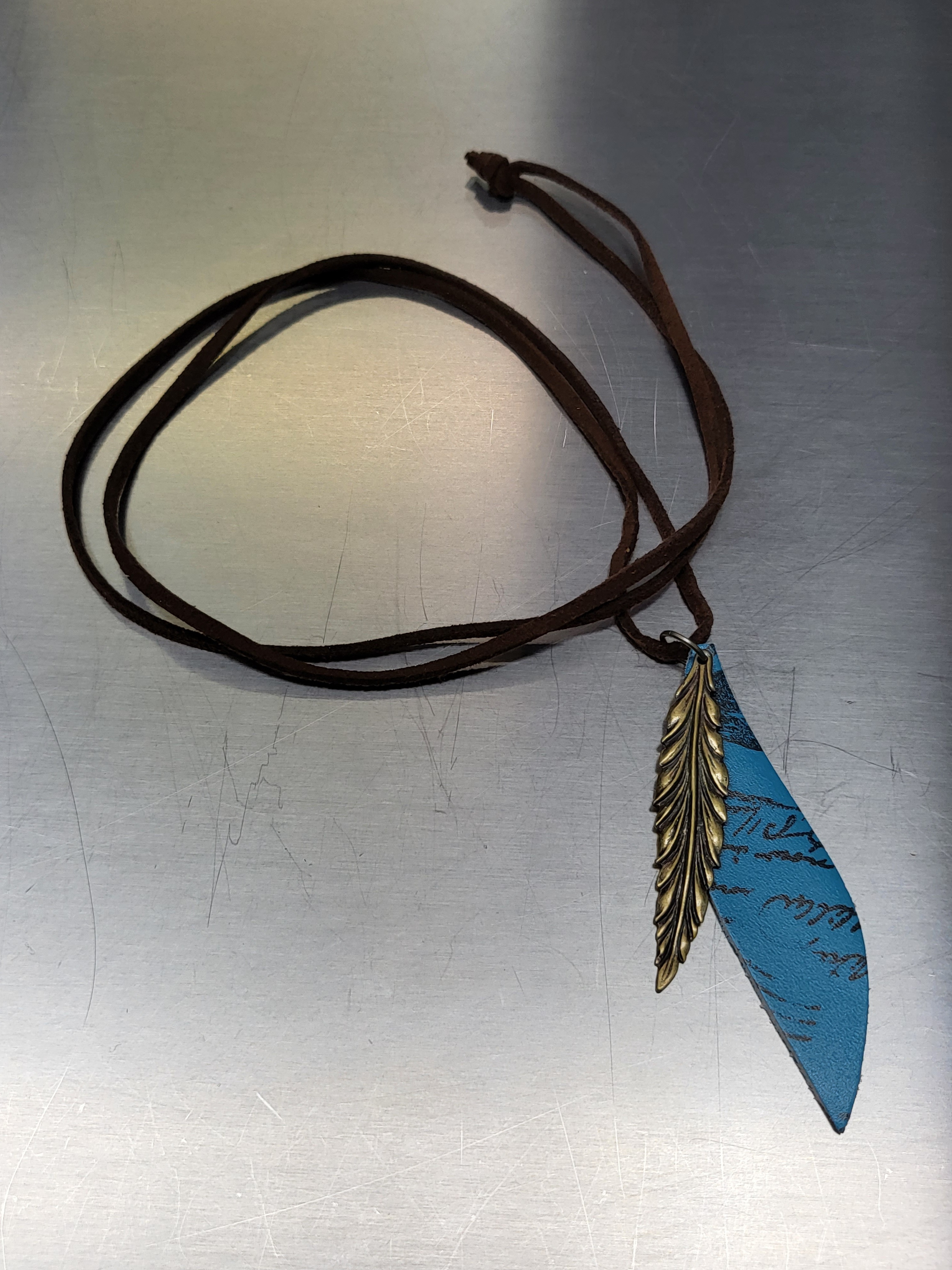 羽毛皮頸鏈 A1044