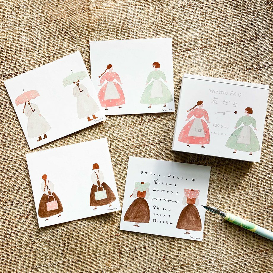 朋友 120枚便條本 memo｜日本表現社 x x Necktie ネクタイ領帶
