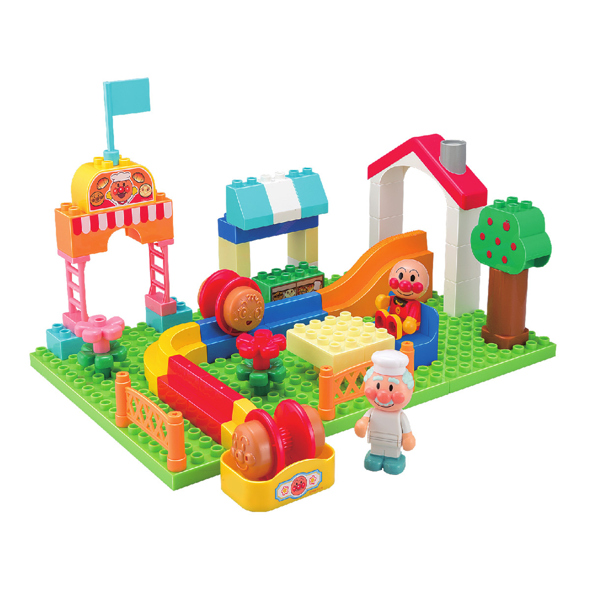麵包超人滾動積木-麵包工廠套裝