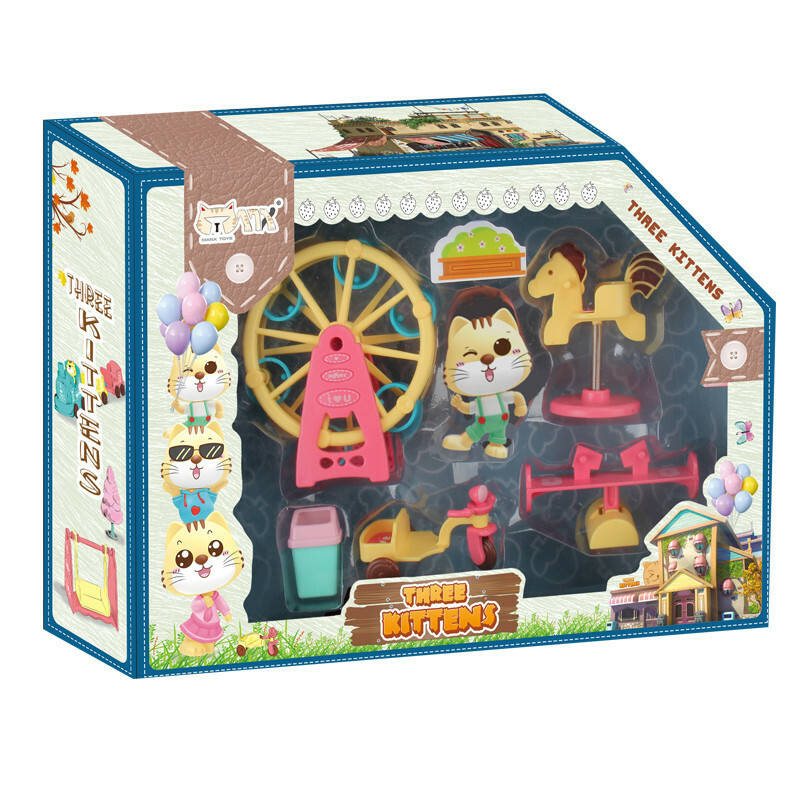 現貨區 盒裝玩具-小貓遊樂園摩天輪 HY-088A8