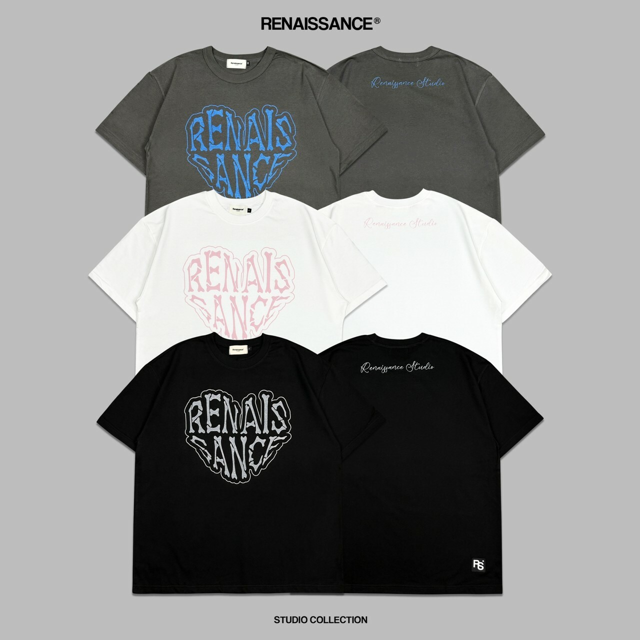 RENAISSANCE 愛心骨骼 骷髏LOGO短袖 T “ HEART SHAPED SKULL LOGO TEE “