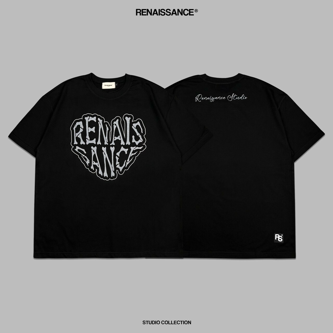 RENAISSANCE 愛心骨骼 骷髏LOGO短袖 T “ HEART SHAPED SKULL LOGO TEE “