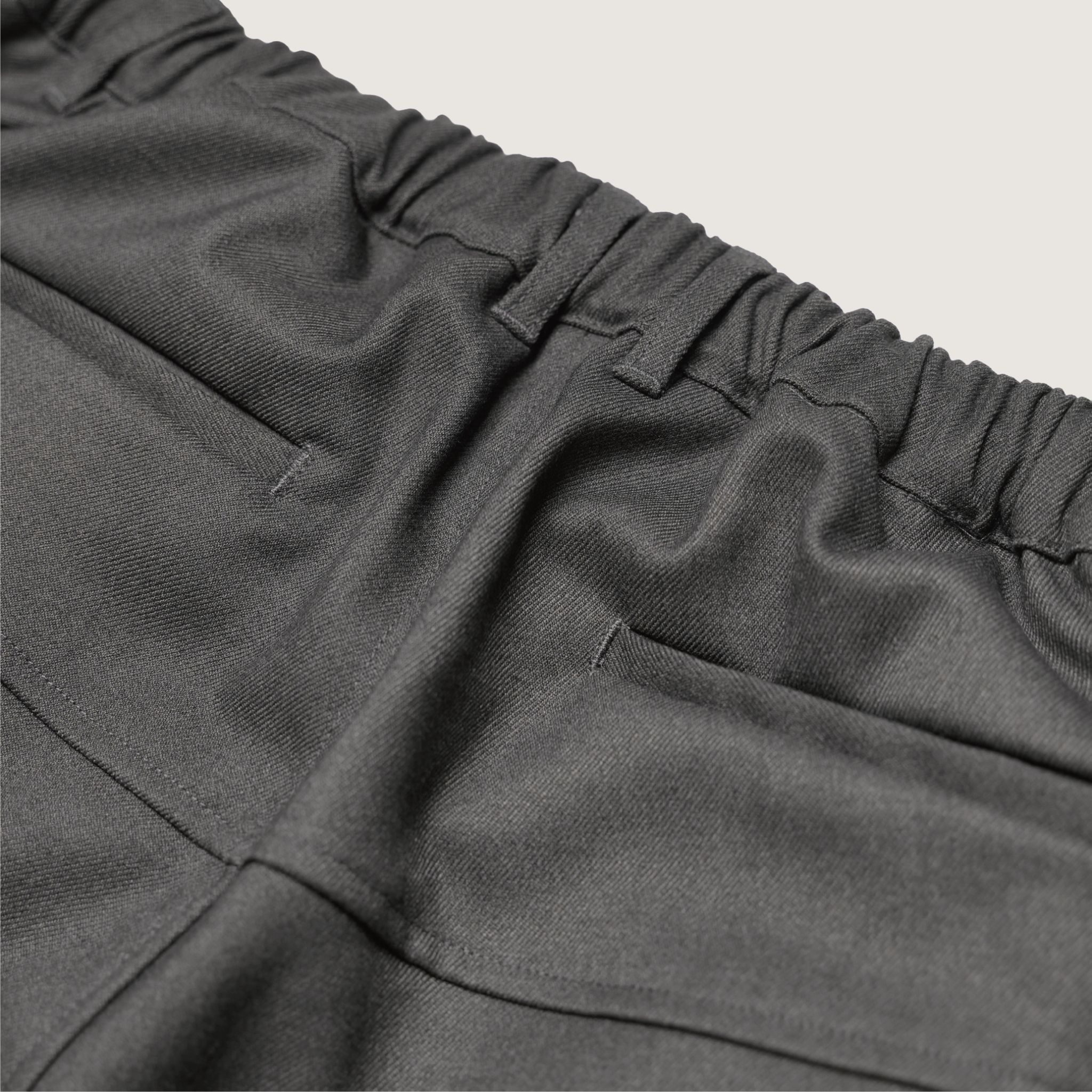 P.B.P - TAPERED TWILL TROUSERS - Dark Gray