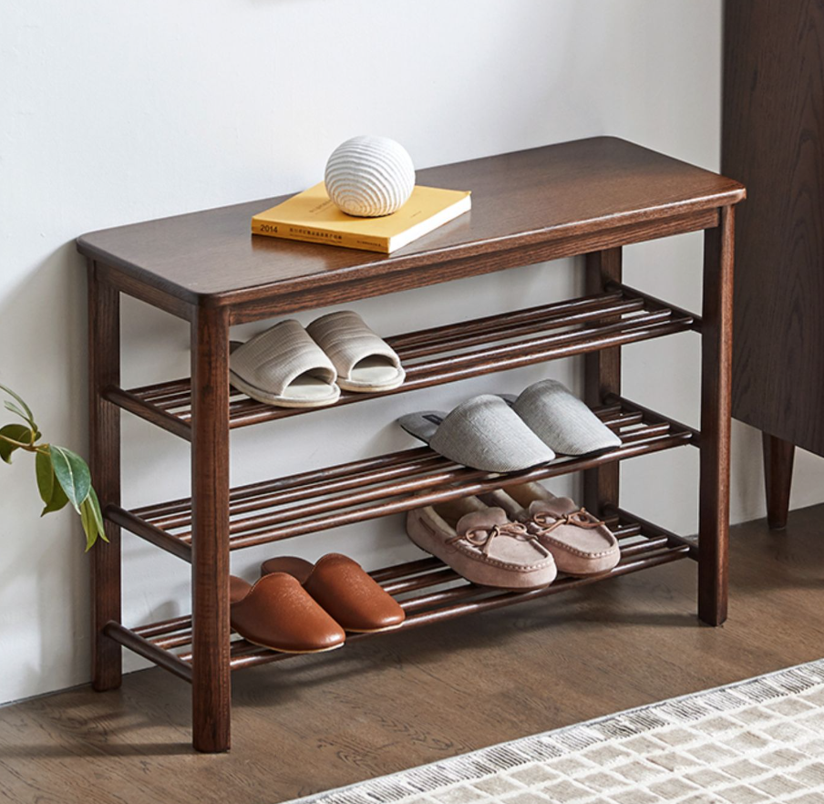 富士胡桃換鞋凳 FS-B3095