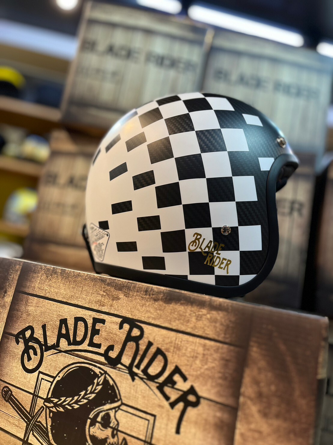 BLADE RIDER 二代 VIKINGS CAFE RACER 碳纖材質 消光黑 復古帽 3/4罩