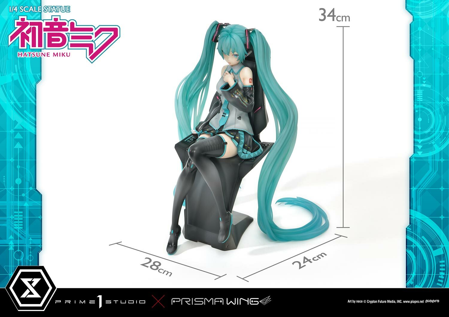 「ACG.GO」「預購」日版 Prime 1 Studio PRISMA WING 初音ミク "Art by neco" 1/4 PVC Figure