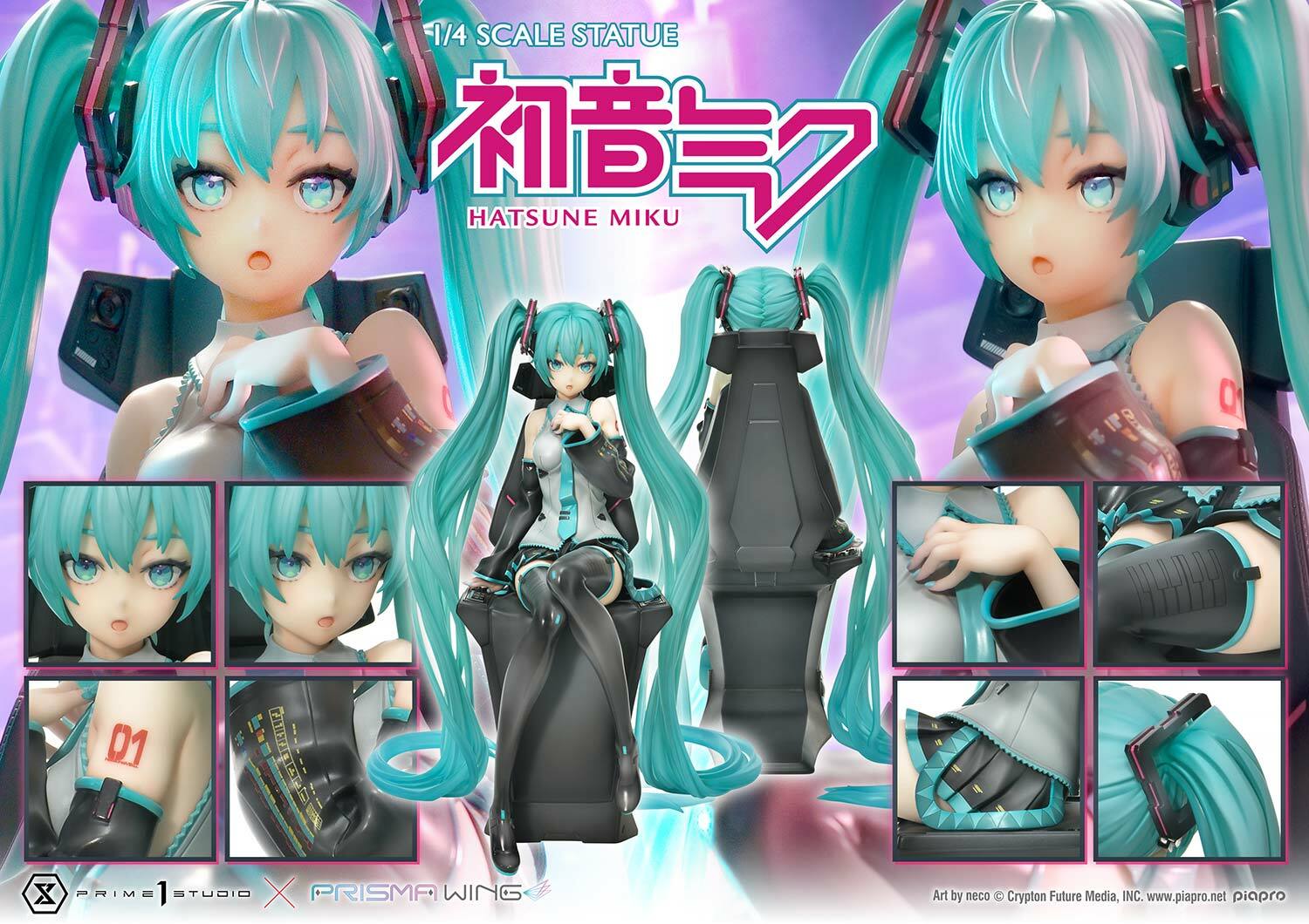 「ACG.GO」「預購」日版 Prime 1 Studio PRISMA WING 初音ミク "Art by neco" 1/4 PVC Figure