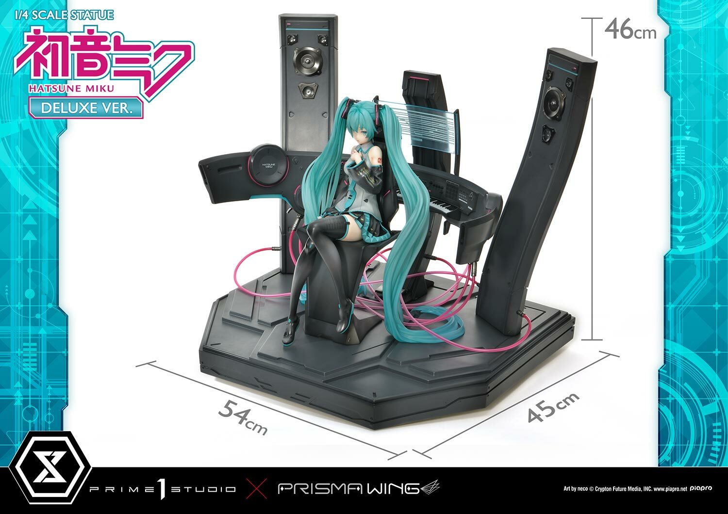 「ACG.GO」「預購」日版 Prime 1 Studio PRISMA WING 初音ミク "Art by neco" DX版1/4 PVC Figure