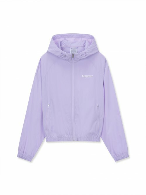 韓國代購 Discovery Expedition 春夏新款 高級女款 彈力風衣 黑/紫 FEB-