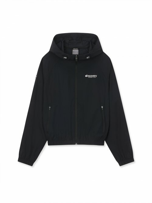韓國代購 Discovery Expedition 春夏新款 高級女款 彈力風衣 黑/紫 FEB-