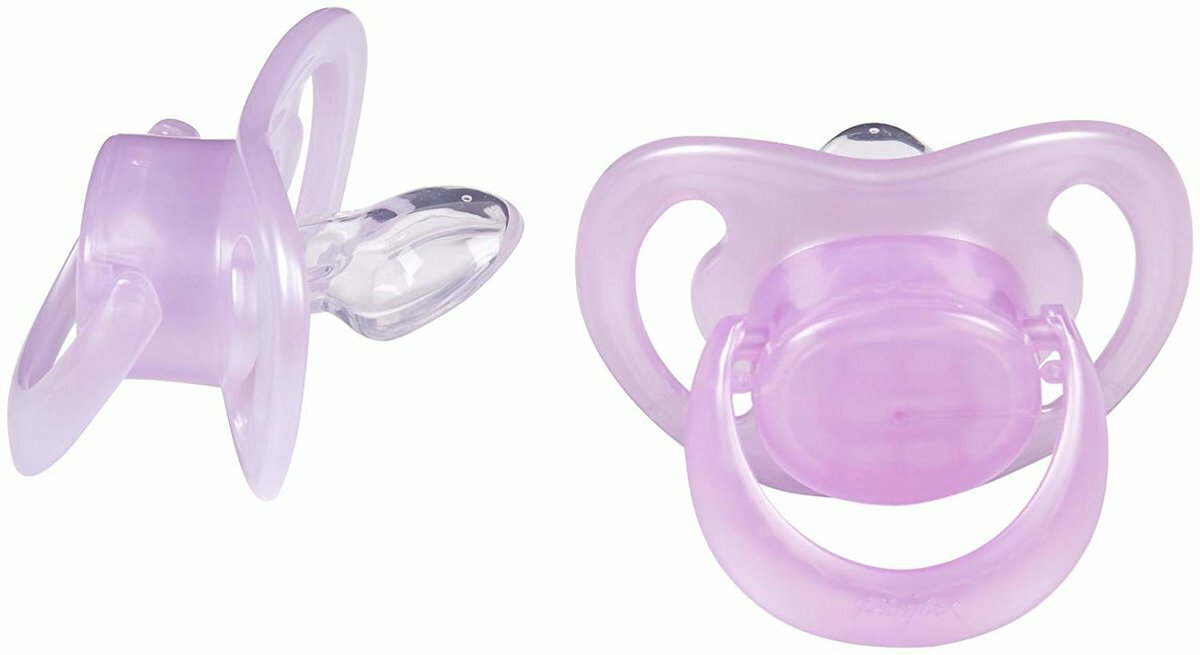 Playtex - OrthoPro 乳頭矽膠奶嘴 0-6 個月混合顏色 - 2件裝 (平行進口)