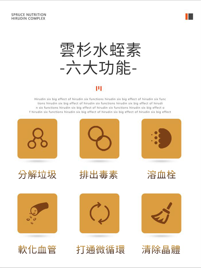 【 Spruce Nutrition 】四重配方 水蛭素 第二代｜90 粒裝（美國原裝行貨）詳細介紹 雲杉水蛭素 -六大功能-
