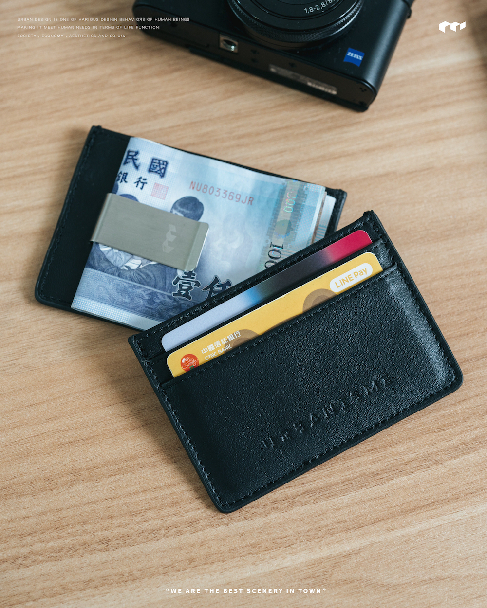 URBANISME 質感皮革鈔票卡夾