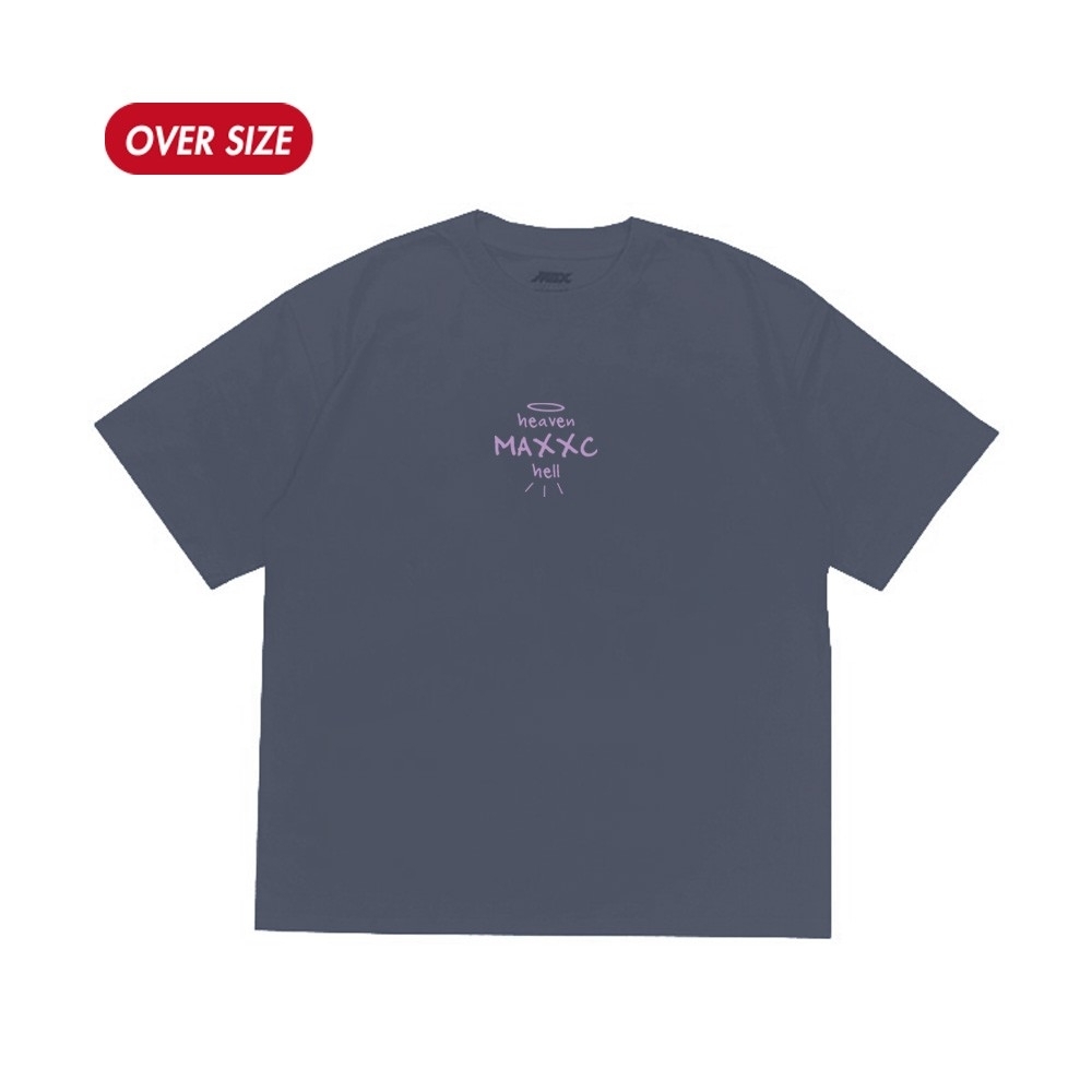 MAXXC 天堂與地獄短T-灰藍