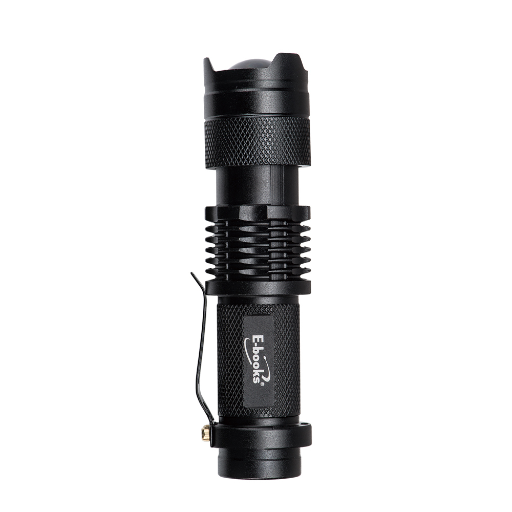 【E-books中景科技】F6 鋁合金LED變焦手電筒