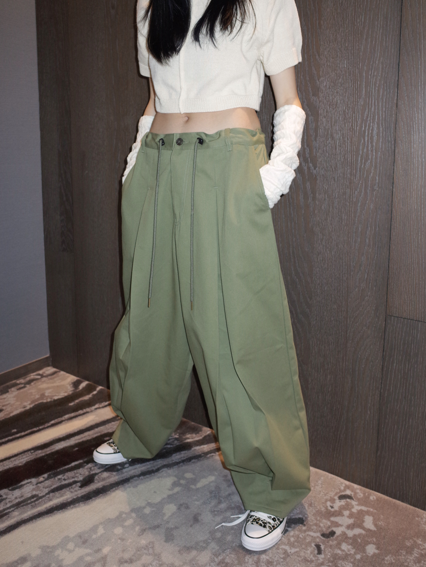 (unisex) Fuusen ballon pants in Olive Drab