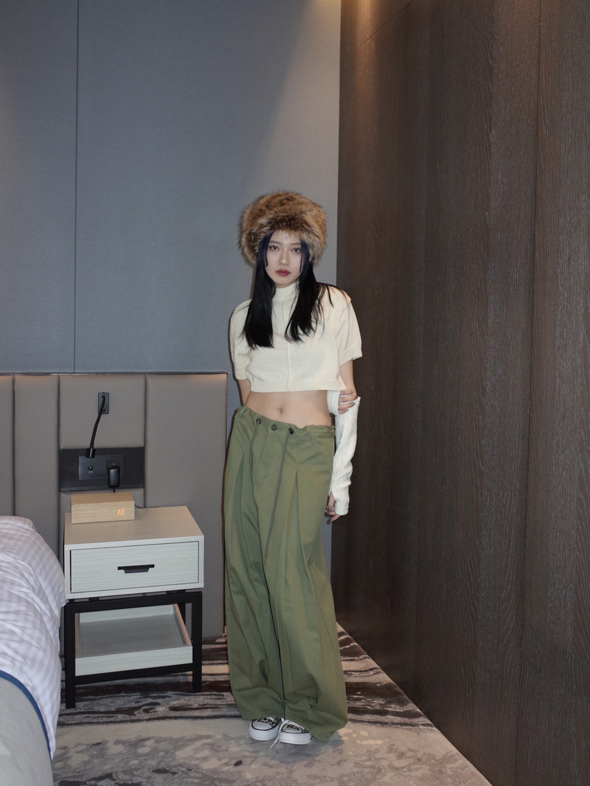 (unisex) Fuusen ballon pants in Olive Drab