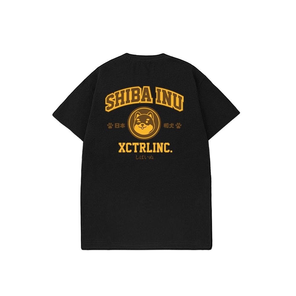 XCTRL 日本和犬短T-黑
