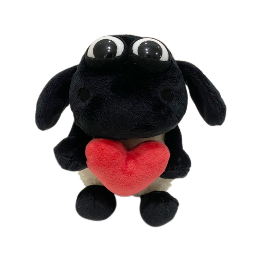 《笑笑羊》NICI 20cm愛心堤米坐姿玩偶鑰匙圈