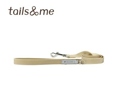 Tails & Me 尼龍拖帶 - 卡其 L ( 寬2.5cm / 長100cm  )