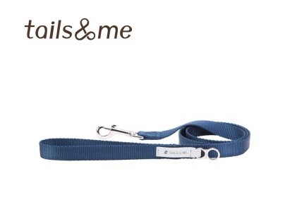 Tails & Me 尼龍拖帶 - 深藍  S  ( 寬1.5cm / 長110cm  )