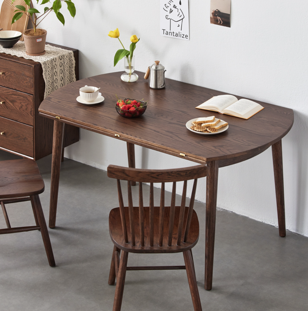 聖羅莎胡桃折疊圓桌 SLS-A1112