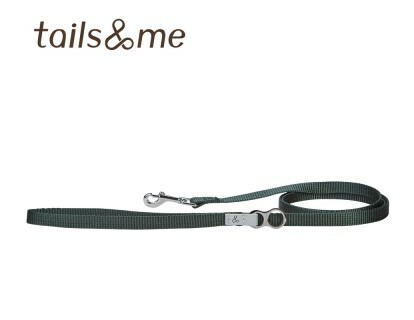 Tails & Me 尼龍拖帶 - 墨綠  S  ( 寬1.5cm / 長110cm  )