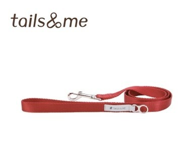 Tails & Me 尼龍拖帶 - 酒紅 L ( 寬2.5cm / 長100cm  )