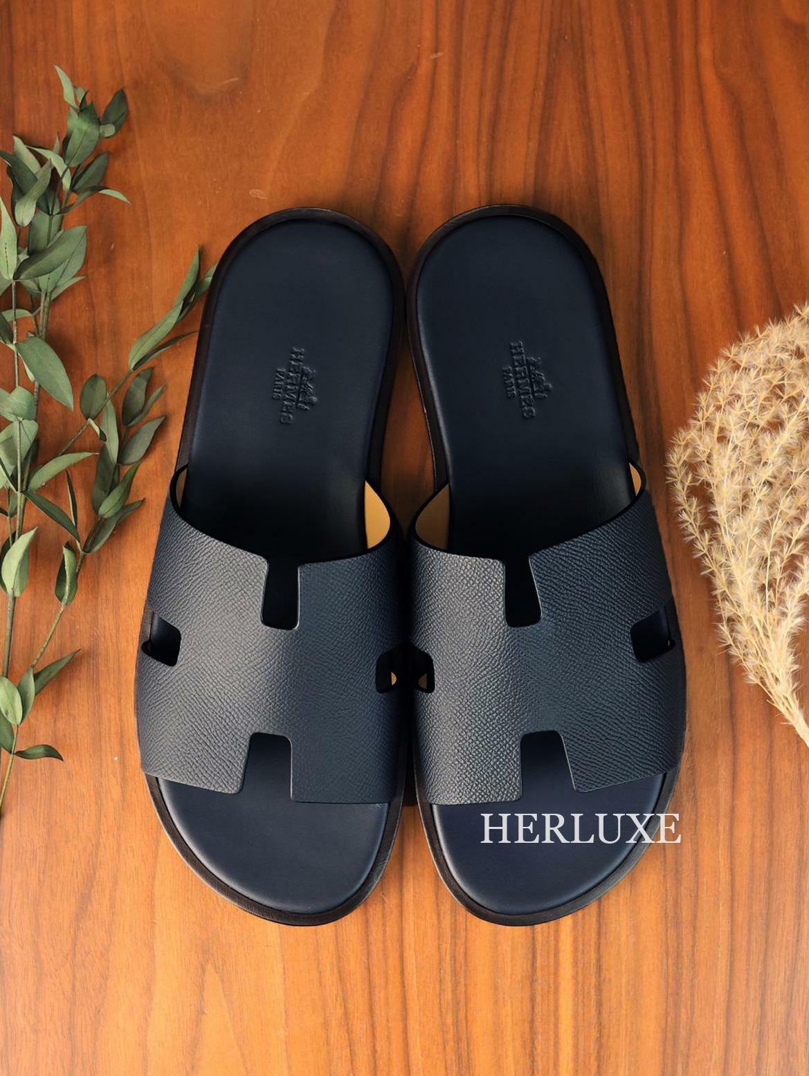 Izmir sandal bleu marine epsom (可預訂鞋碼)