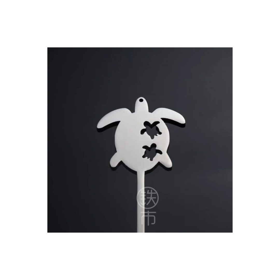 ▲鉄市設計-高質感304不鏽鋼造型探棒-實心海龜