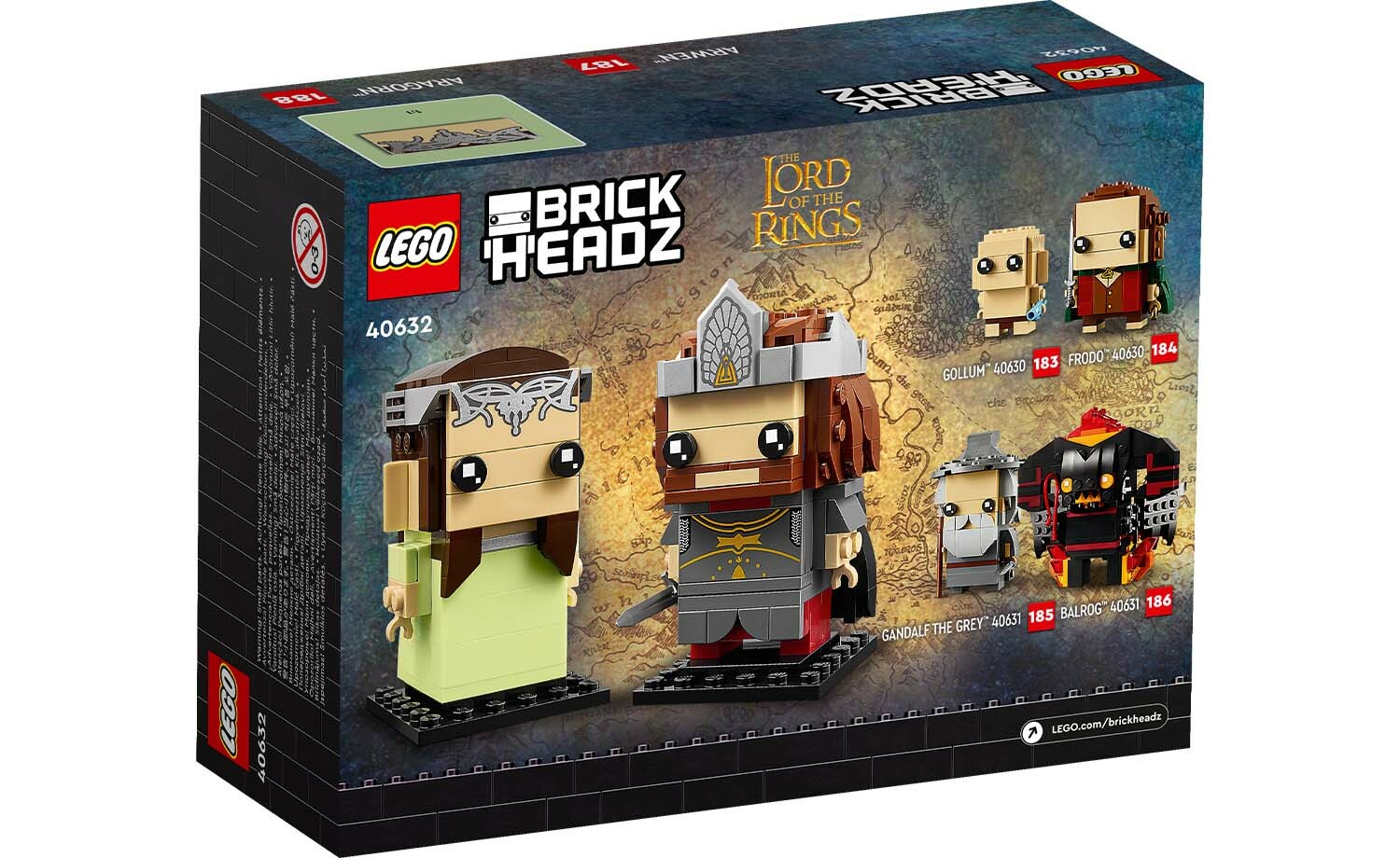 [飛米樂高積木專賣店] LEGO 40632 大頭系列 亞拉岡™ 與亞玟™《魔戒三部曲：王者再臨》