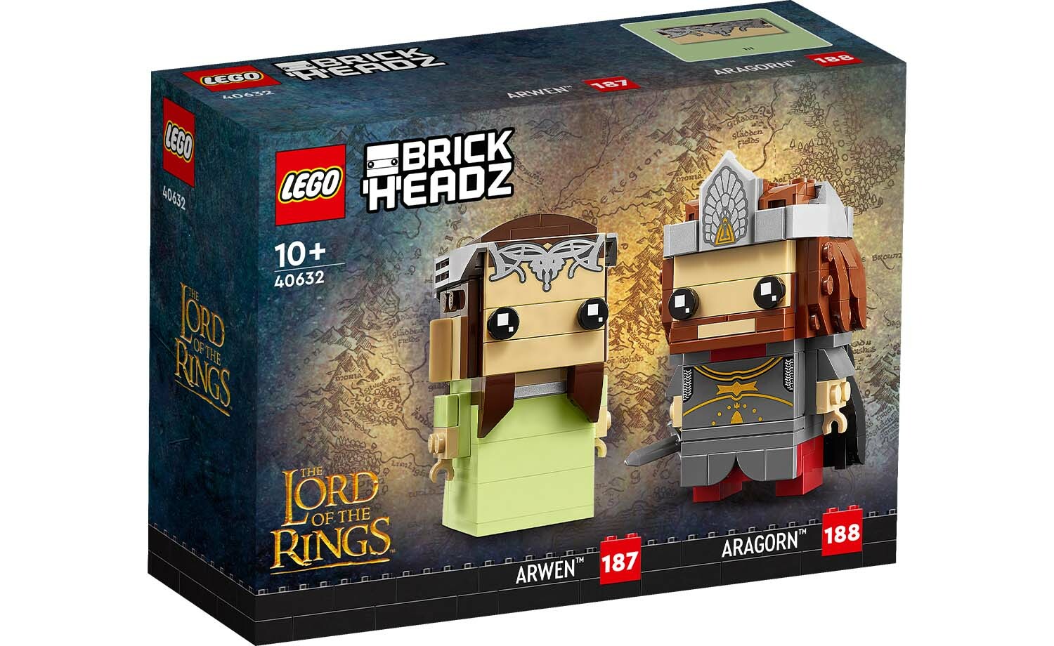 [飛米樂高積木專賣店] LEGO 40632 大頭系列 亞拉岡™ 與亞玟™《魔戒三部曲：王者再臨》
