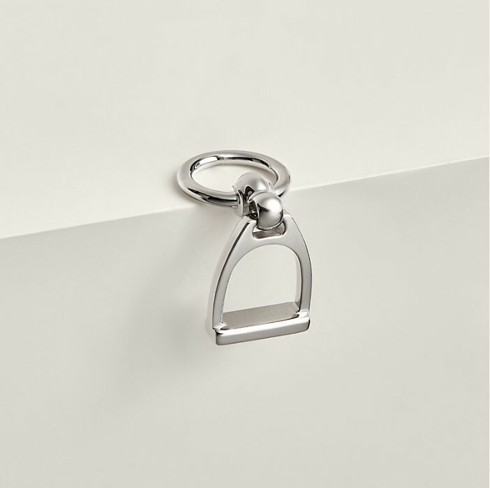 全新HERMES絲巾扣 銀色 Charms Etrier twilly ring #BRAND NEW #香榭站正品