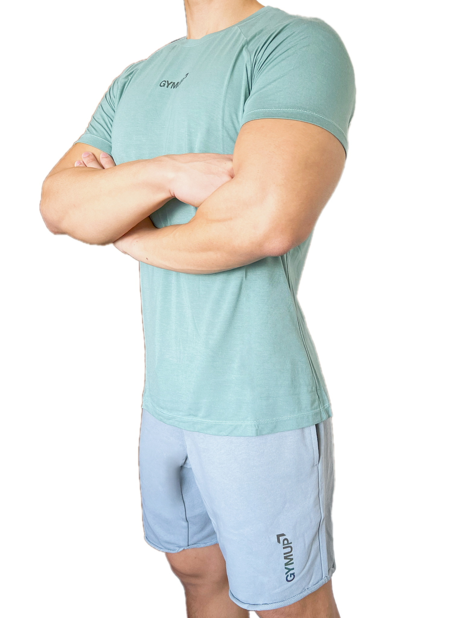GYMUP 肌肉訓練T恤 01 森林綠