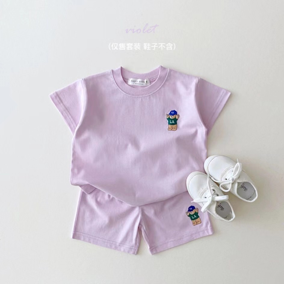 純棉LA小熊休閒套裝