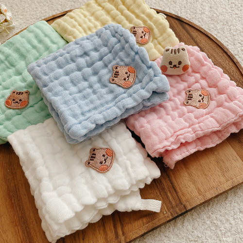 (現貨) 多功能咬咬巾手帕(24x24cm, 1set 5pc)