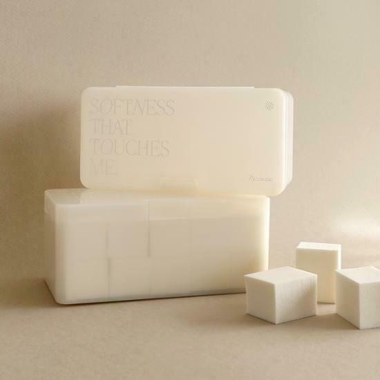 PICCASSO Latex Square Makeup Sponge 20P (with Case)