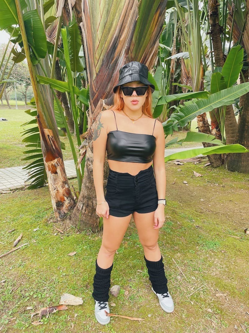 高腰彈力Ｖ短褲