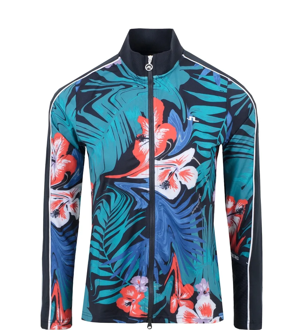 女【現貨】JL正品6折起/JL限量版/  JLindeberg v.s TRENDYGOLF Tamara Light Mid Layer/ 22年夏季 限量版印花雙向拉鍊外套/＃2545JL,2528JL,2548JL