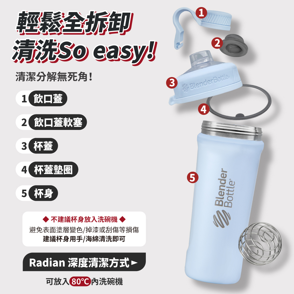Best Buy: BlenderBottle Marvel Series Radian 26 oz. Double Vacuum Insulated Stainless  Steel Water Bottle/Shaker Cup Matte Black C04262