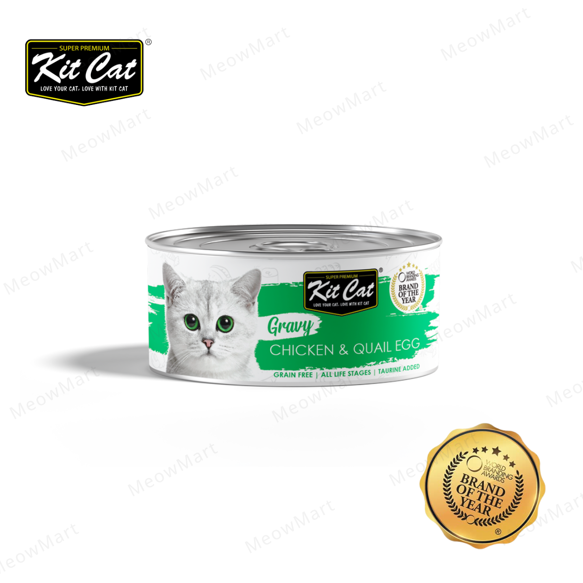 Kit Cat 鮮嫩營養肉汁湯主食罐 (雞+鵪鶉蛋) 70g