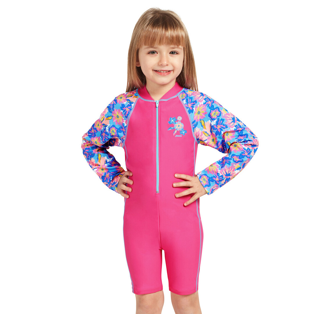 ZOGGS 幼童/青少《彩繪沃荷》環保長袖整件式防曬衣