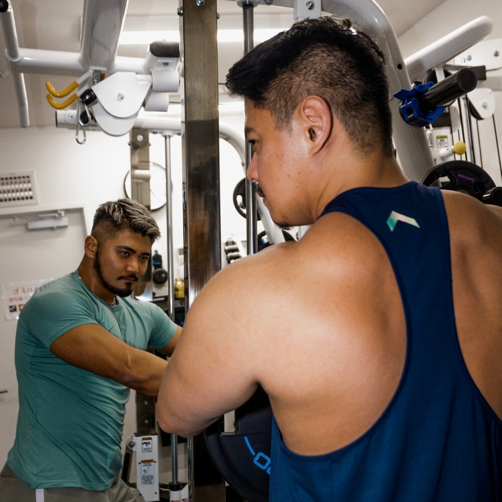 GYMUP 挖背肌肉背心 05 海軍藍